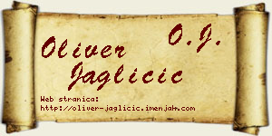 Oliver Jagličić vizit kartica